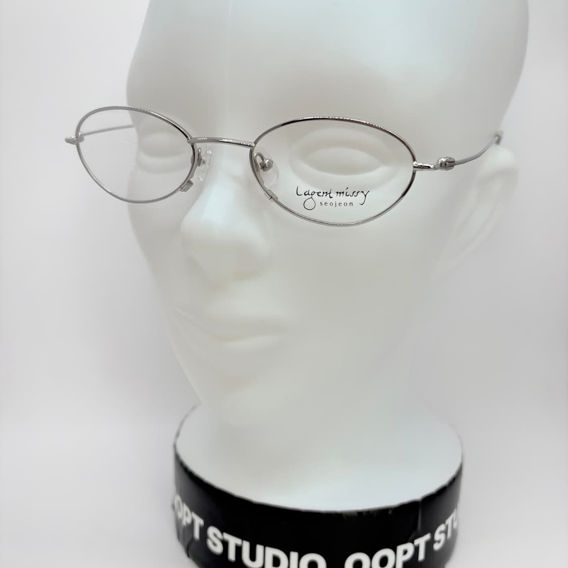 LAGENT MISSY 실버 오벌 메탈테 상품이미지5