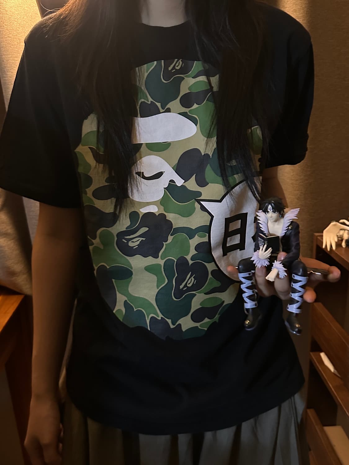 베이프 재팬 빅 에이프 헤드 시티 티셔츠 블랙 상품이미지1