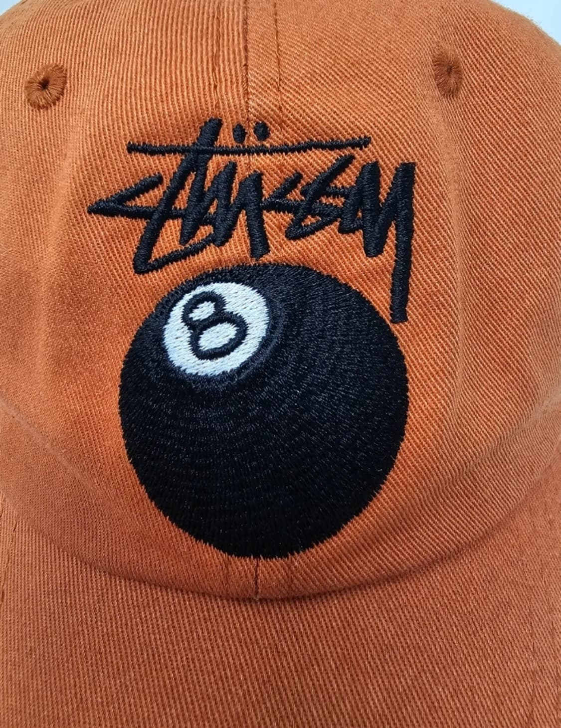 스투시 8볼 캡 오렌지 모자 상품이미지8