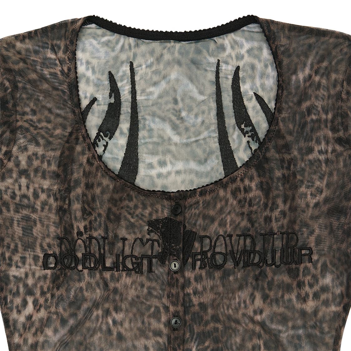 604 service LEOPARD MESH CARDIGAN 상품이미지4