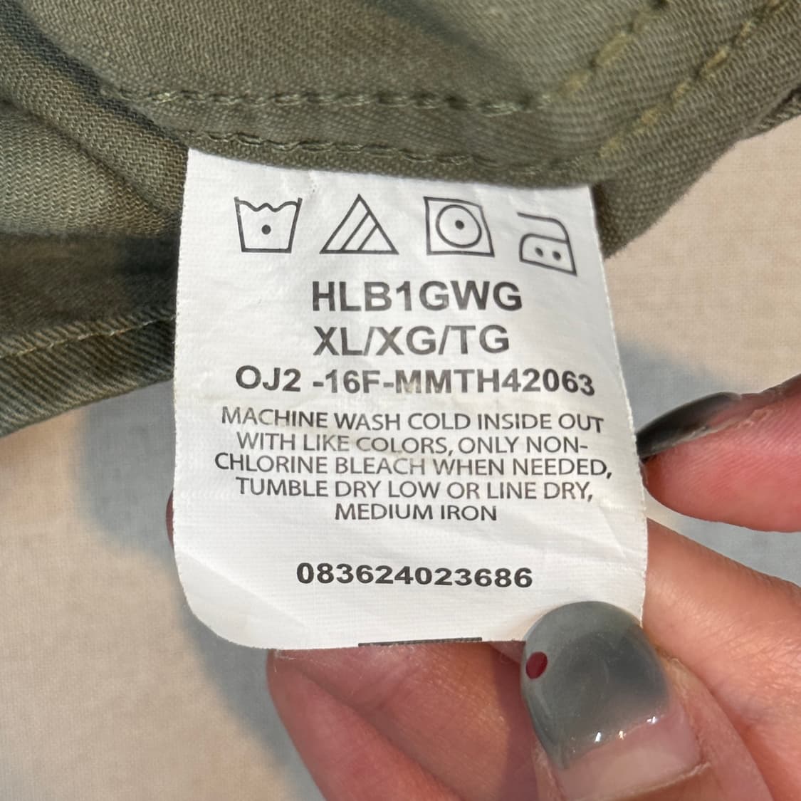 XL) Wrangler 랭글러 투포켓 워크웨어 코튼 셔츠 올리브 상품이미지6