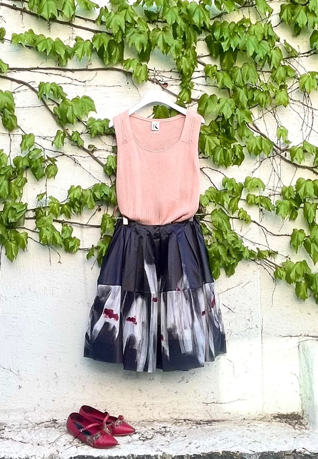 MARNI 핸드페인팅 셔링 스커트 (IT 40 / Made in Ital 상품이미지3