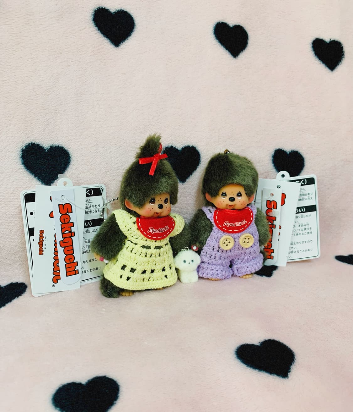 몬치치 니트 커플 키체인 상품이미지2