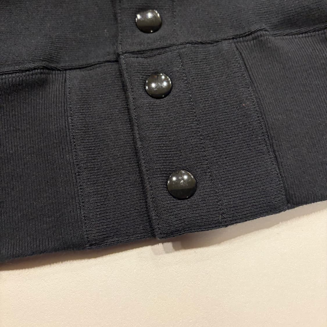 [L] 챔피온 리버스위브 블랙 스냅 버튼 가디건 C336 상품이미지6