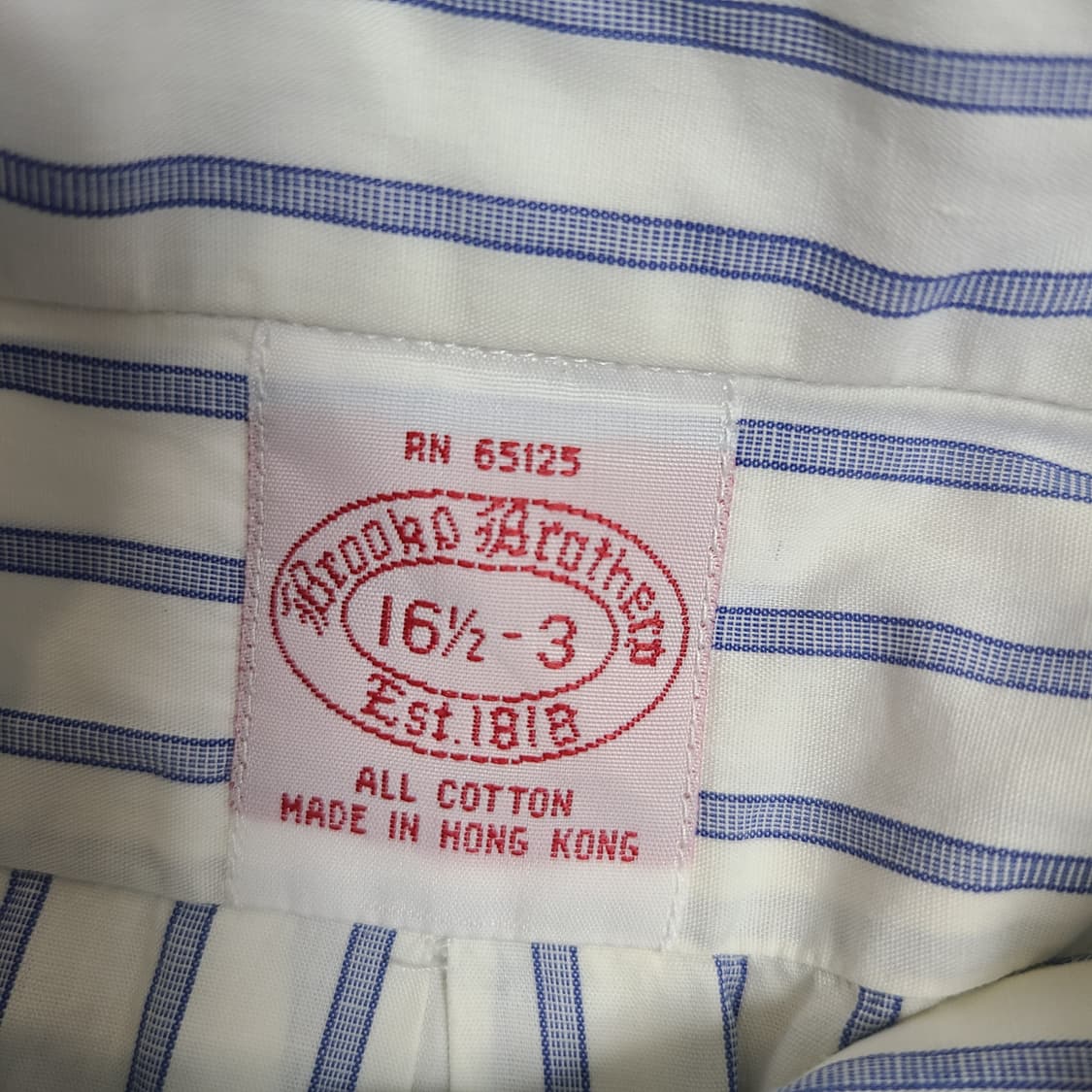Brooks Brothers Blue Stripe Shirt 상품이미지4