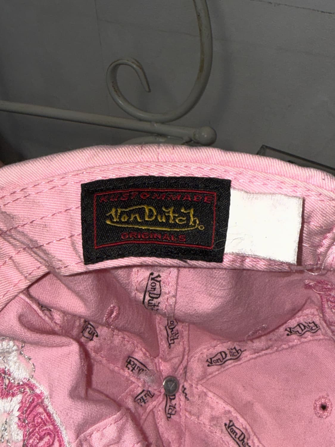 Von Dutch baby pink logo ball cap 상품이미지5