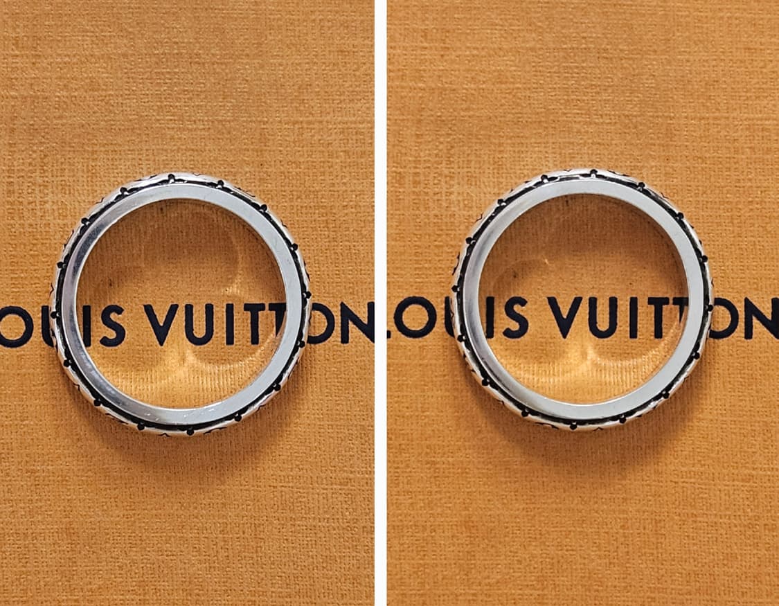루이비통 925실버 LV 밤부 반지 L(국내 약22호) [정품/풀세트] 상품이미지4
