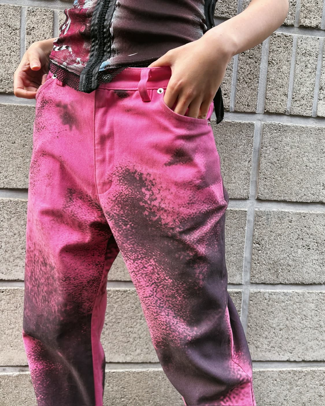 나체 스프레드 트윌 집업 부츠컷 팬츠 상품이미지4