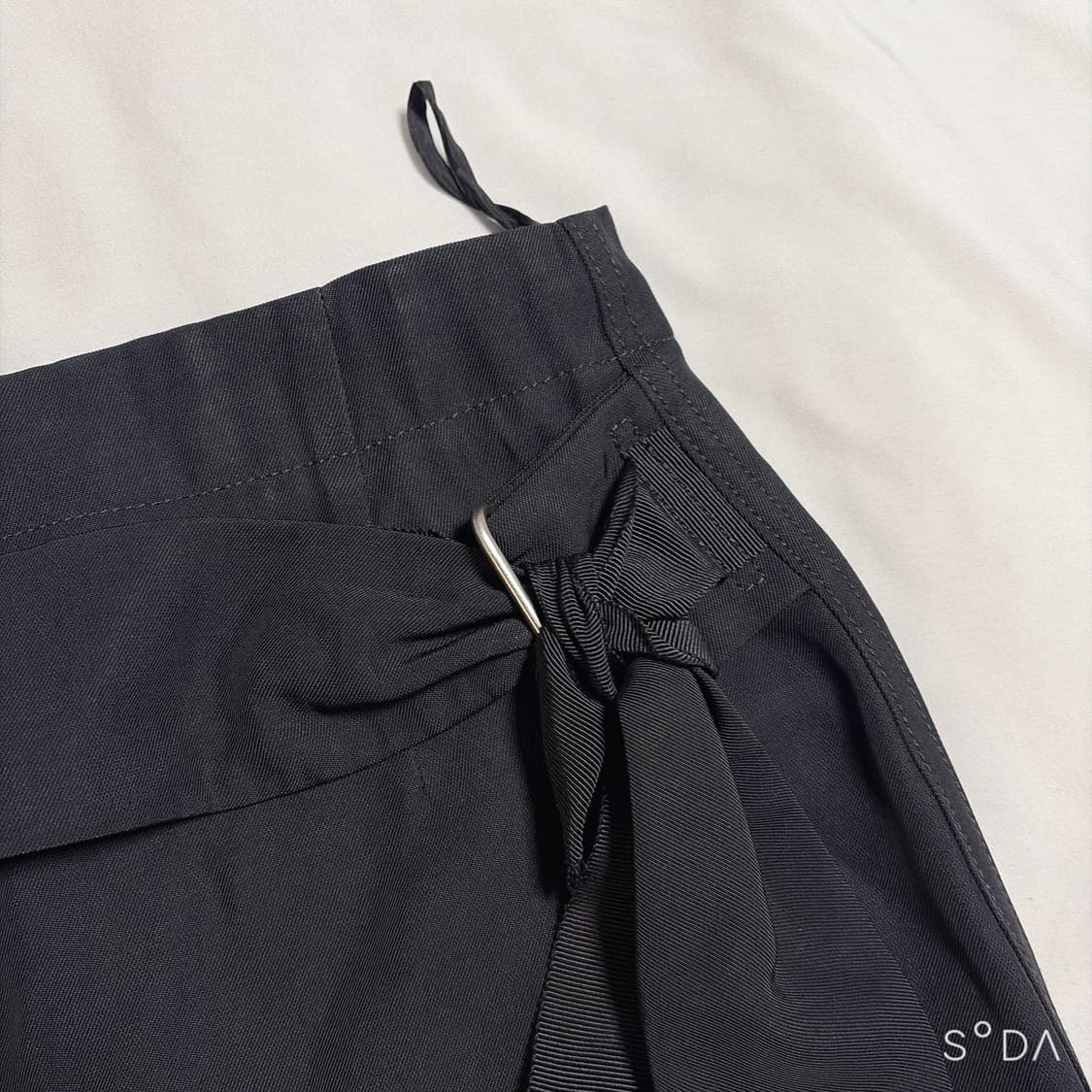 질샌더 리본 벨트 스커트 블랙 38 상품이미지3