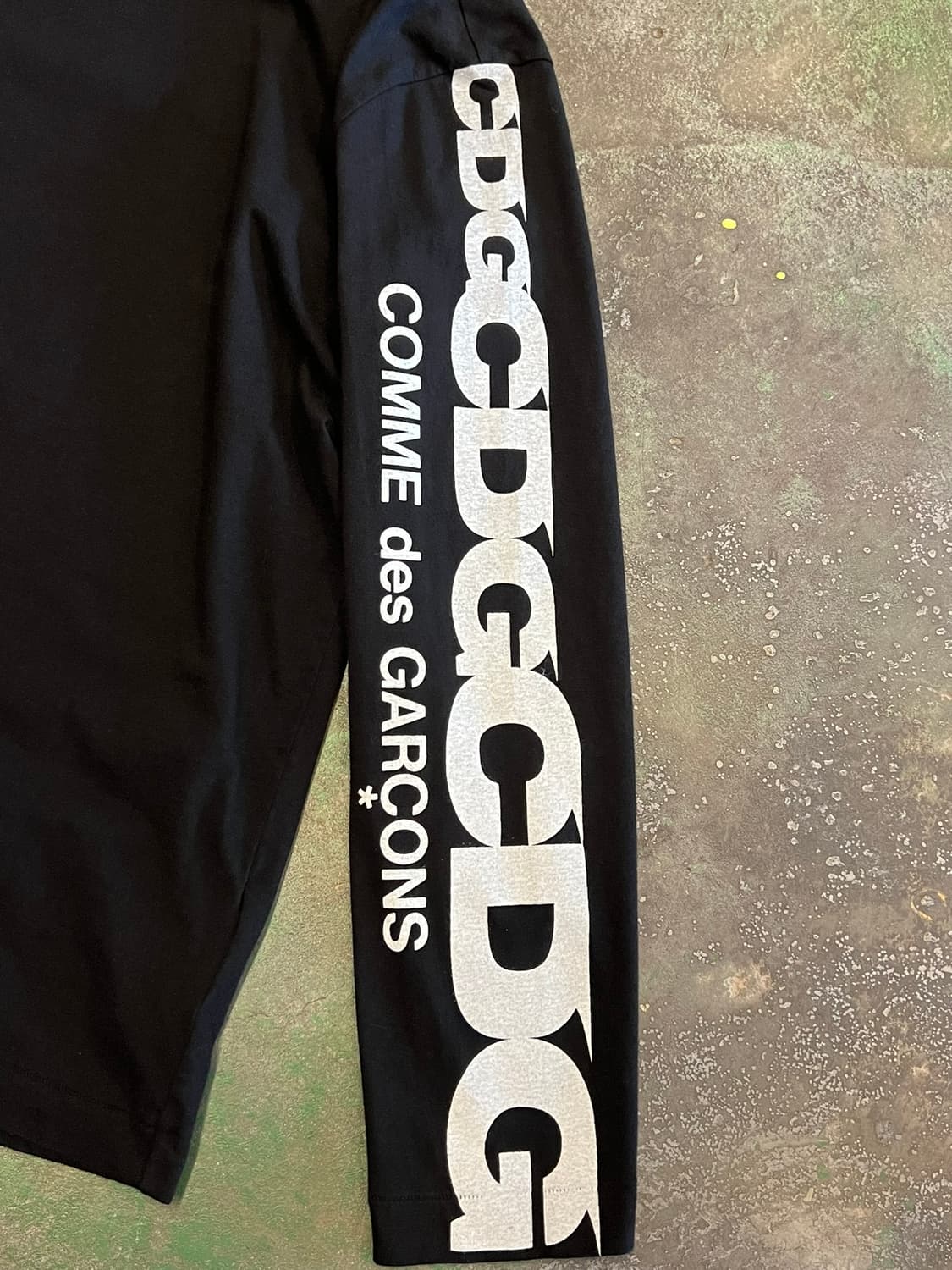 [XL] 꼼데가르송 CDG 롱슬리브 블랙 긴팔 티셔츠 일본산 상품이미지3