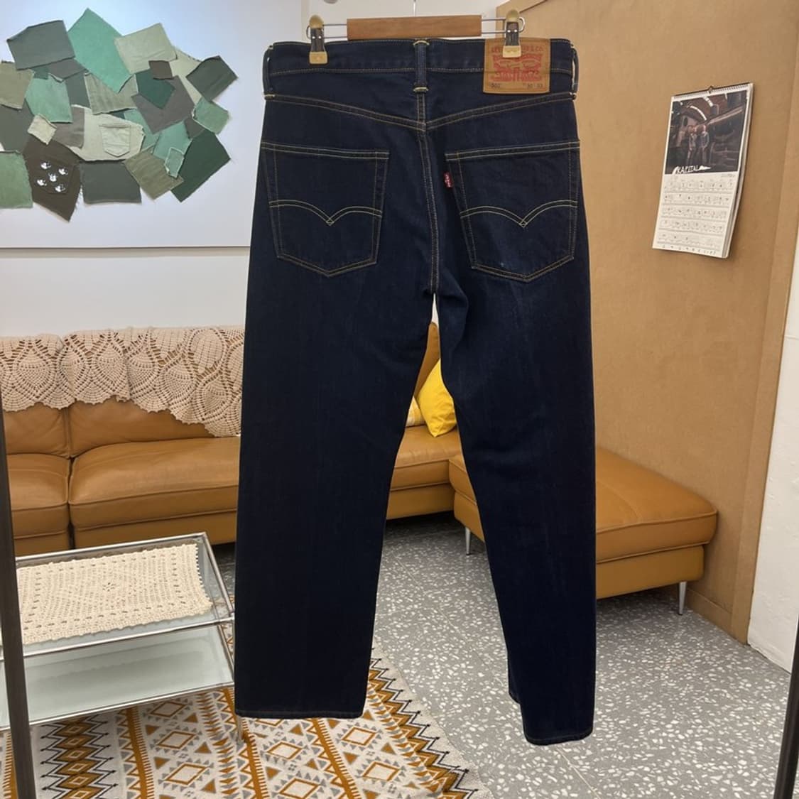 리바이스 503 모던 캐주얼 빈티지 진청 데님팬츠 30인치 C10763 상품이미지4