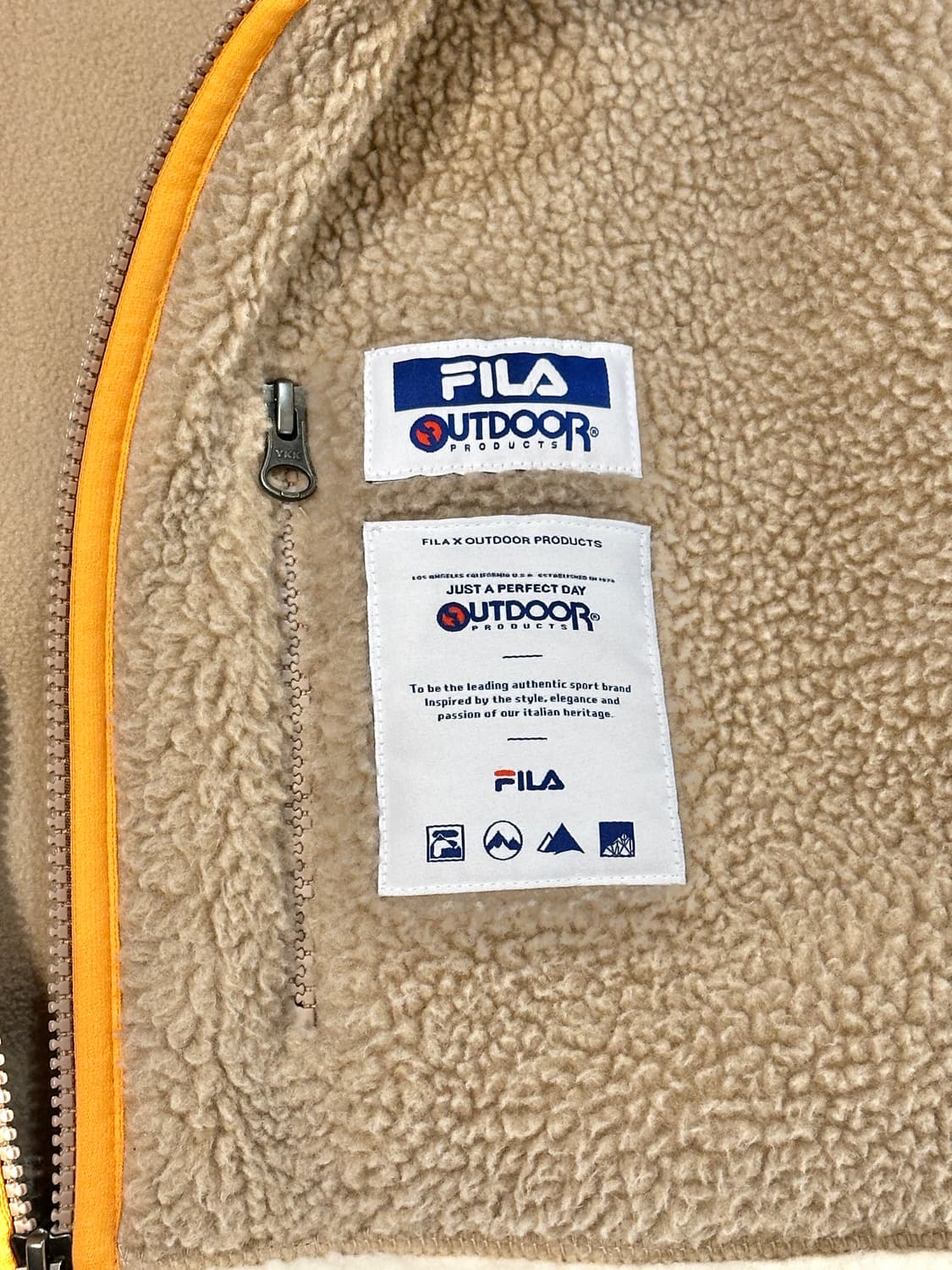 휠라 x 아웃도어프로덕츠 플리스 베이지 L 상품이미지5