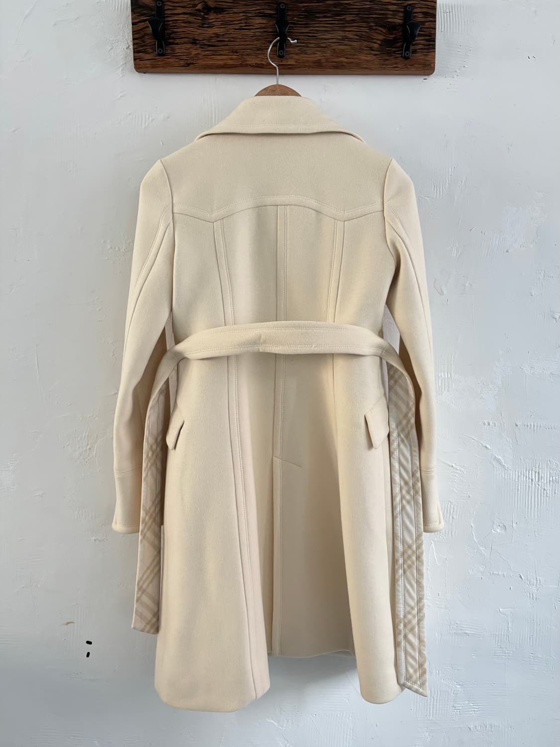 Burberry 버버리 블루라벨 아이보리 체스터 울 코트 상품이미지4