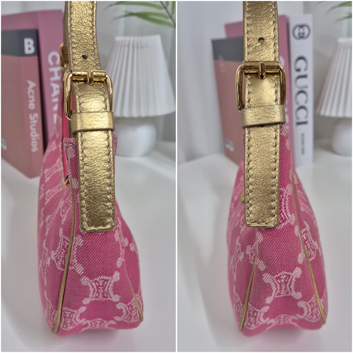 셀린느 아바 트리오페 핑크데님 호보백 상품이미지6