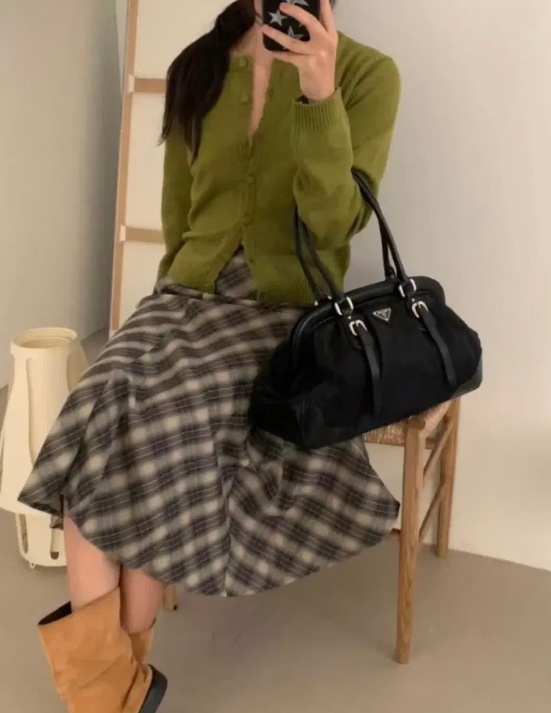 (얼루어빈티지) 프라다 볼링백 상품이미지2