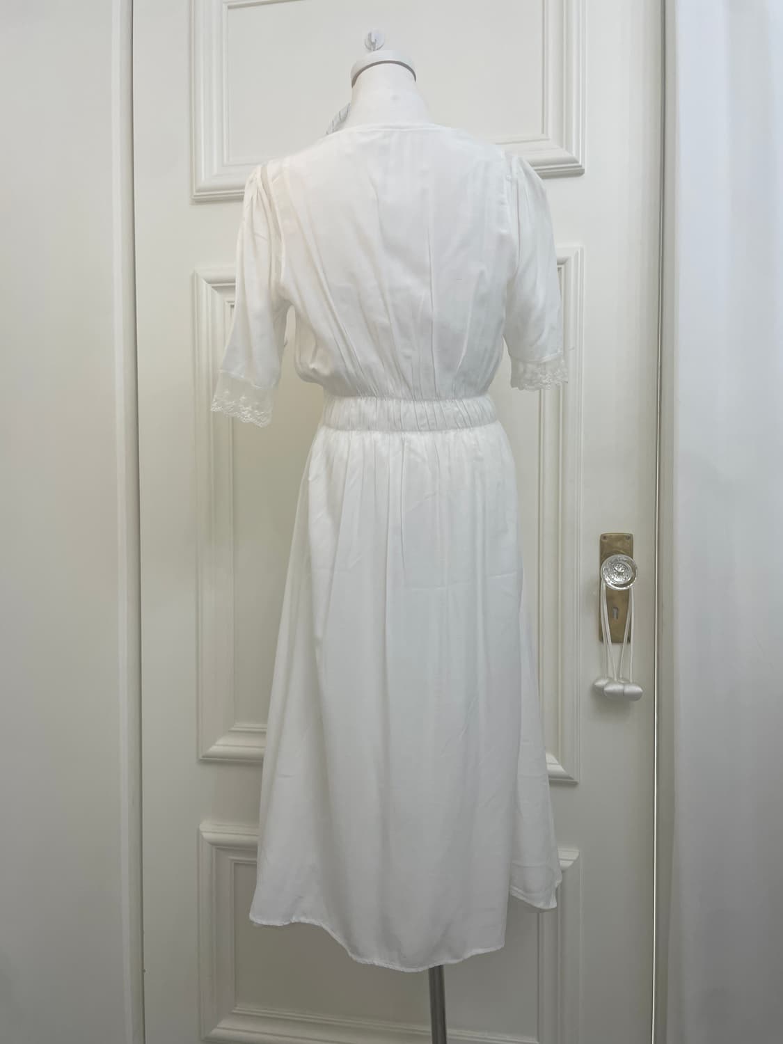 white lace point long robe opc&lace poin 상품이미지3