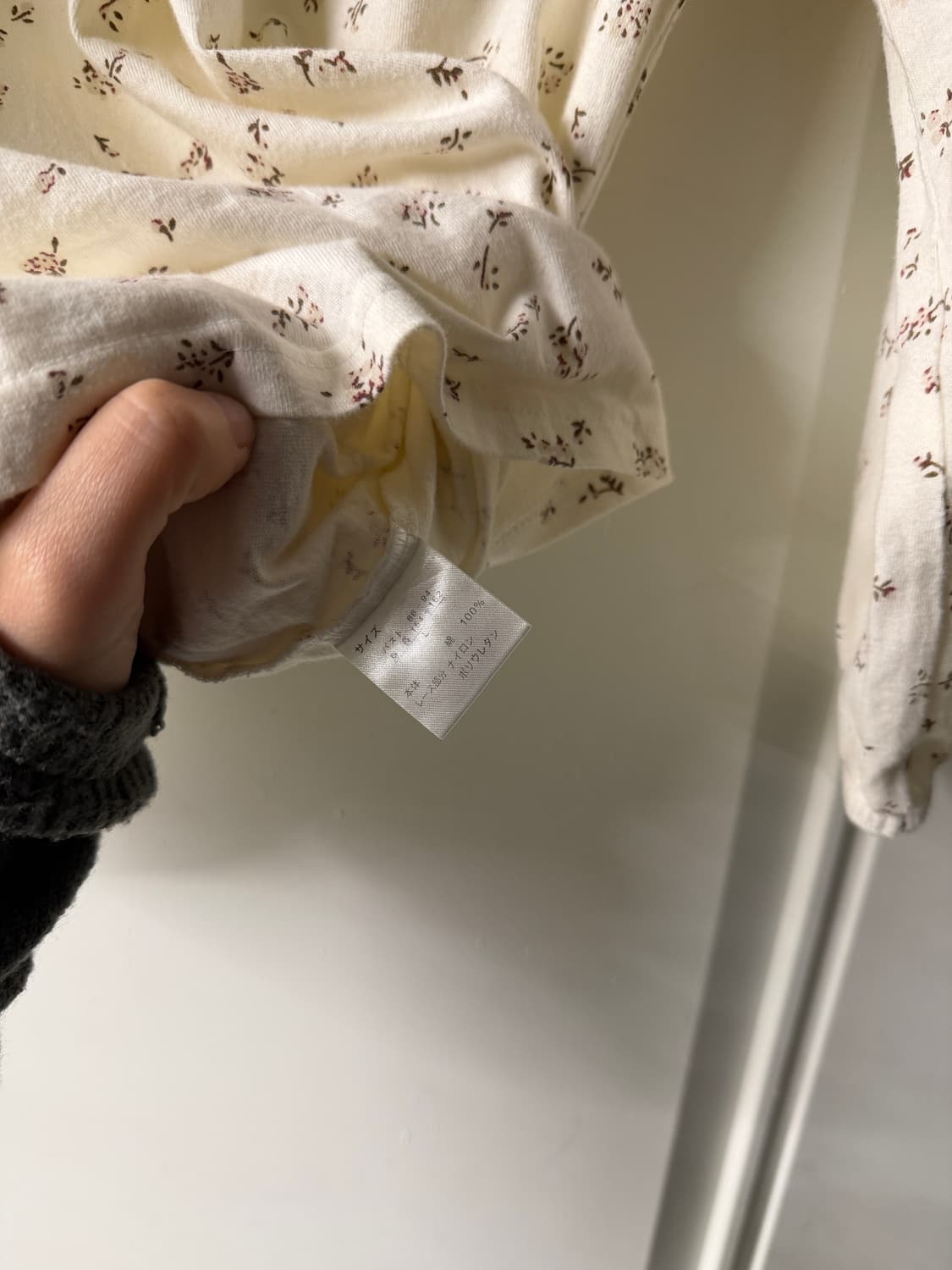 일본빈티지 플라워 잔꽃 롱슬리브 상품이미지7