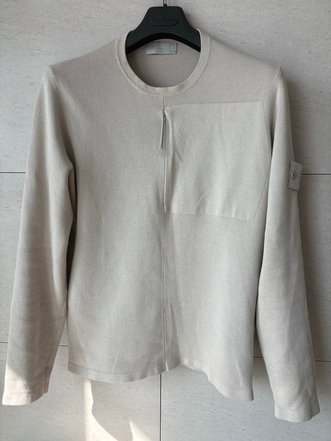 [L] 스톤아일랜드 고스트피스 니트 베이지 상품이미지1