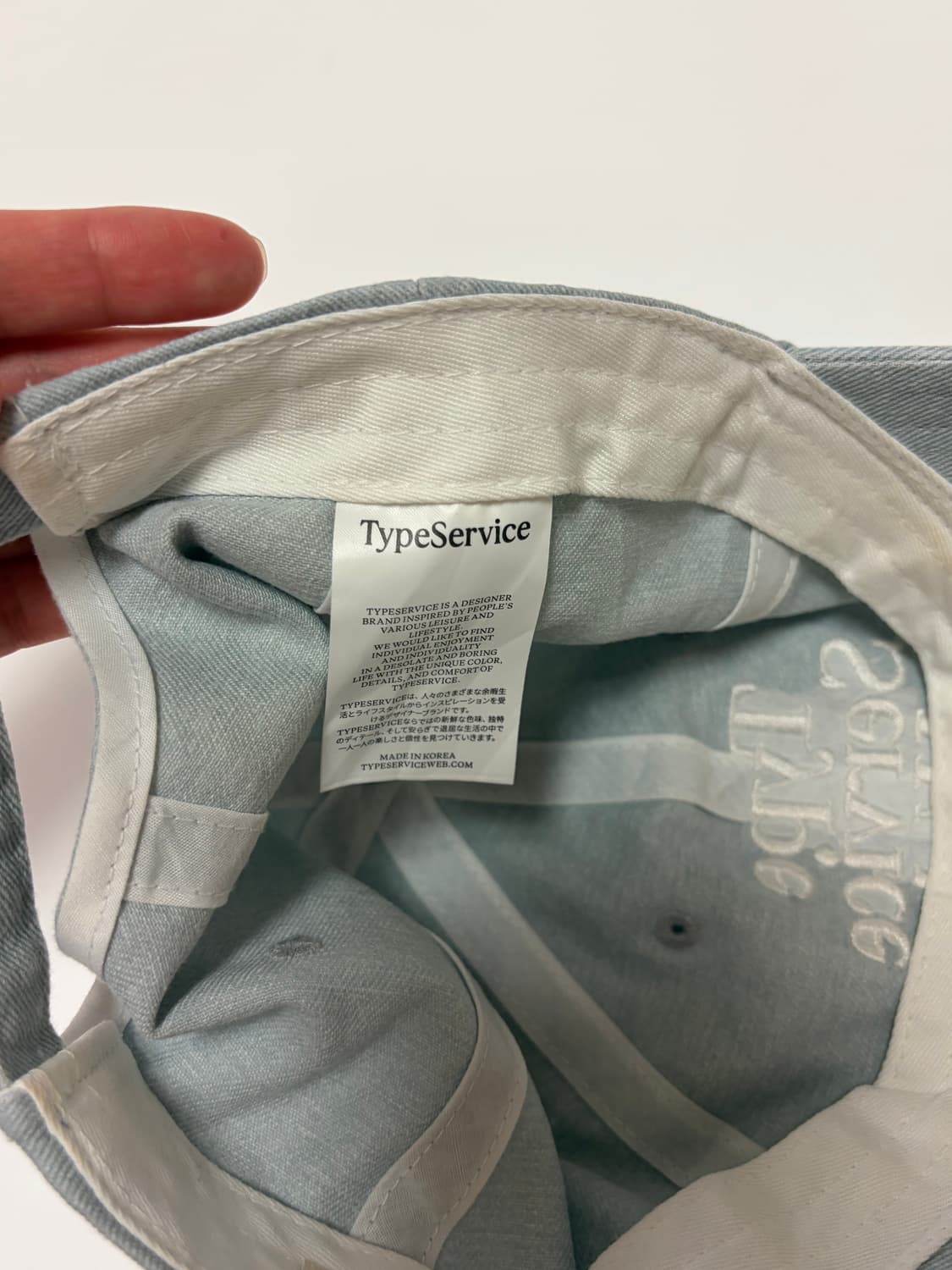 타입서비스 데님 볼캡 상품이미지6