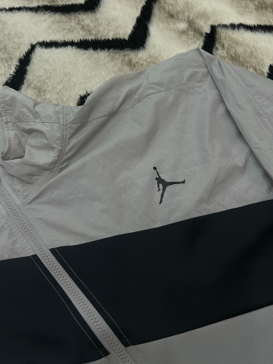 [4XL]나이키 조던 윙스 다이아몬드 자켓/그레이블랙 상품이미지1