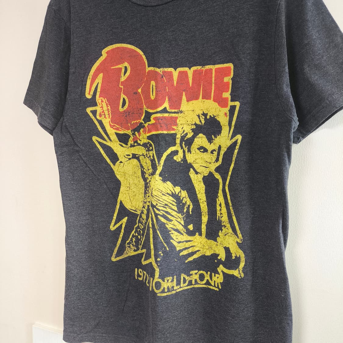 [M] Bowie 데이비드 보위 72 월드투어 밴드티 상품이미지1