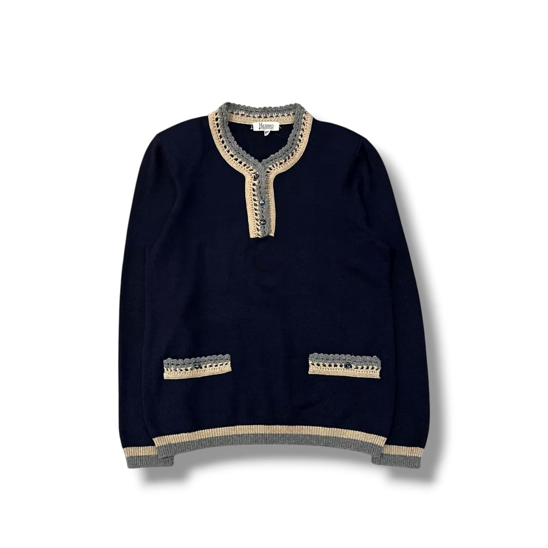  에르노 버튼카라 니트 y14105 상품이미지2