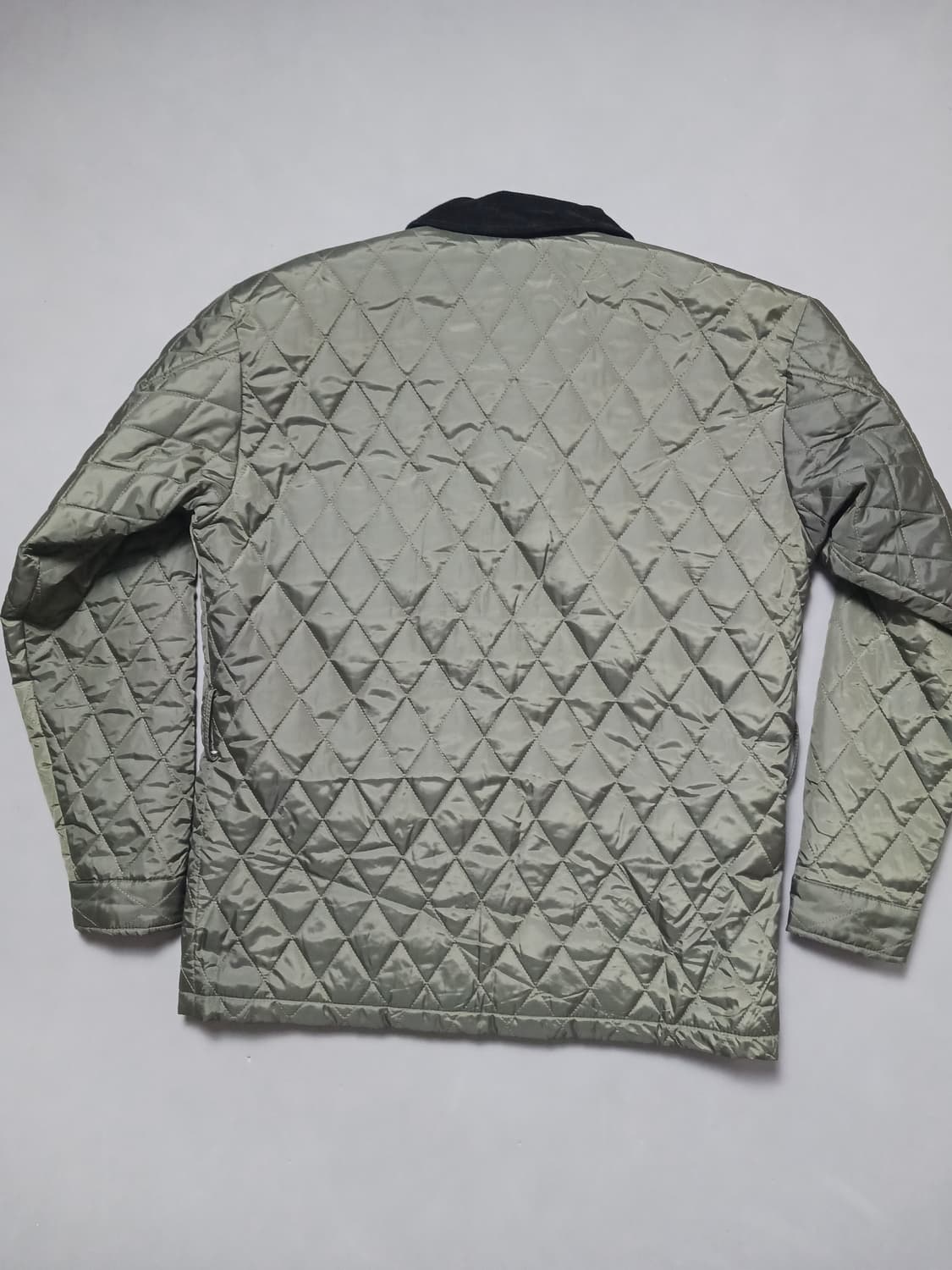 [L] 로우컷 벨티드 퀼팅 자켓 오버핏 바버 스타일 상품이미지6