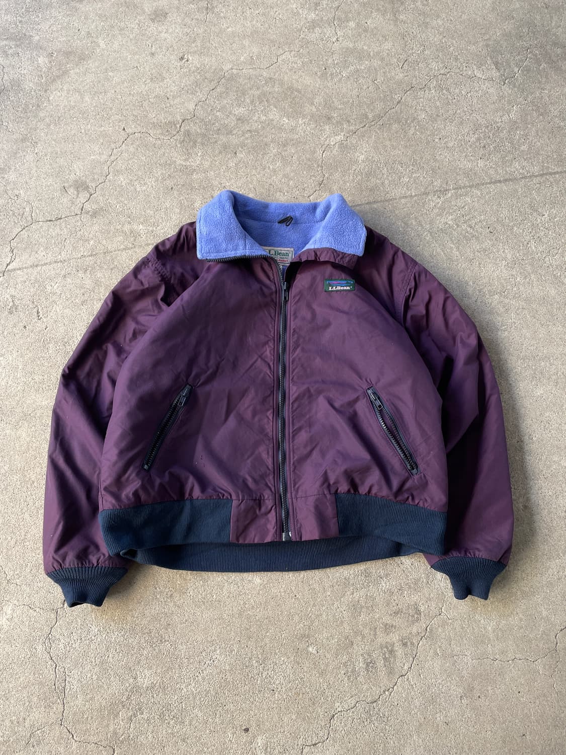 80-90s L.L. bean Warm-up Jacket Plum 상품이미지2