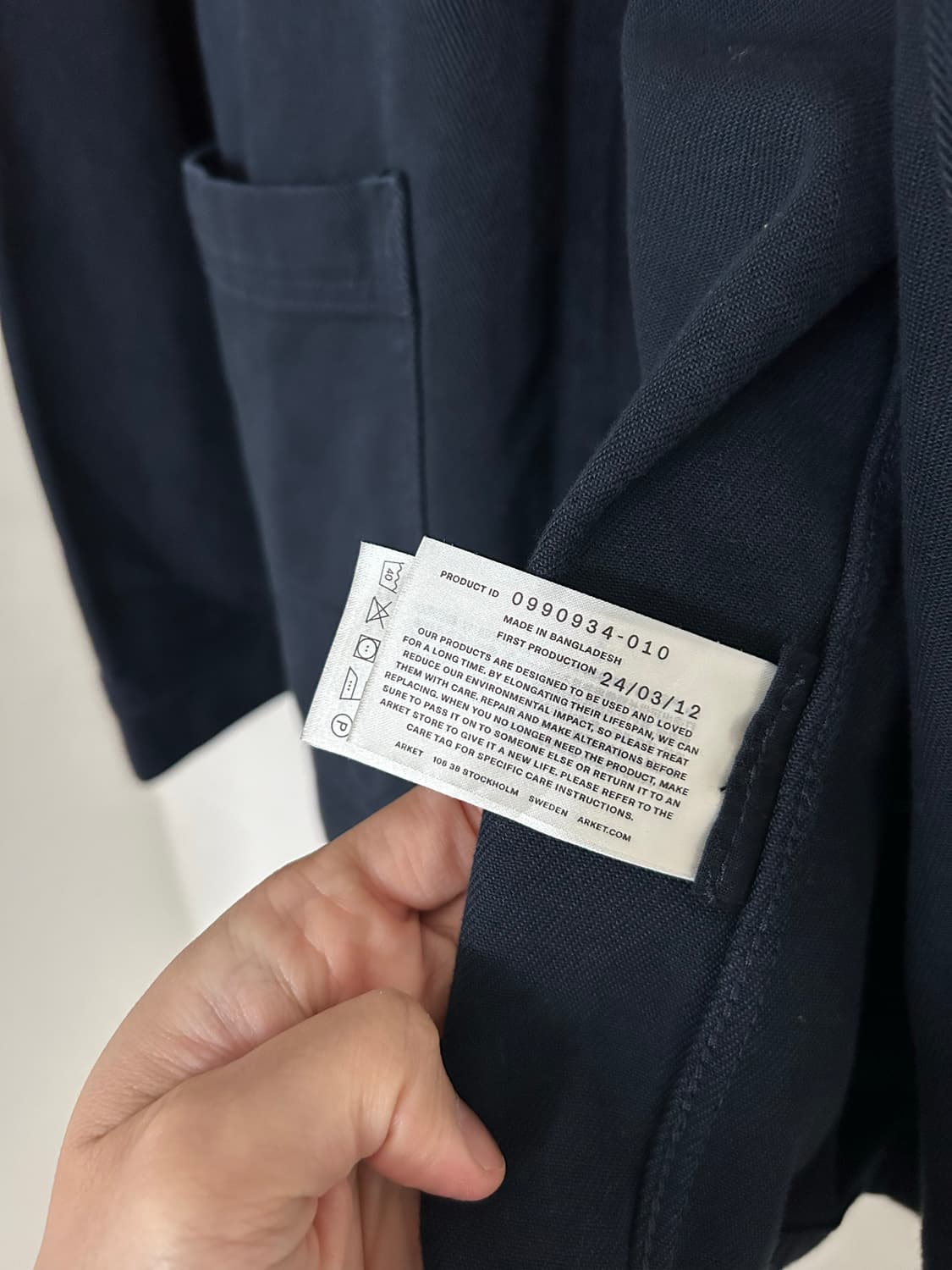 아르켓 오버다이드 트윌 오버 셔츠 네이비 상품이미지5