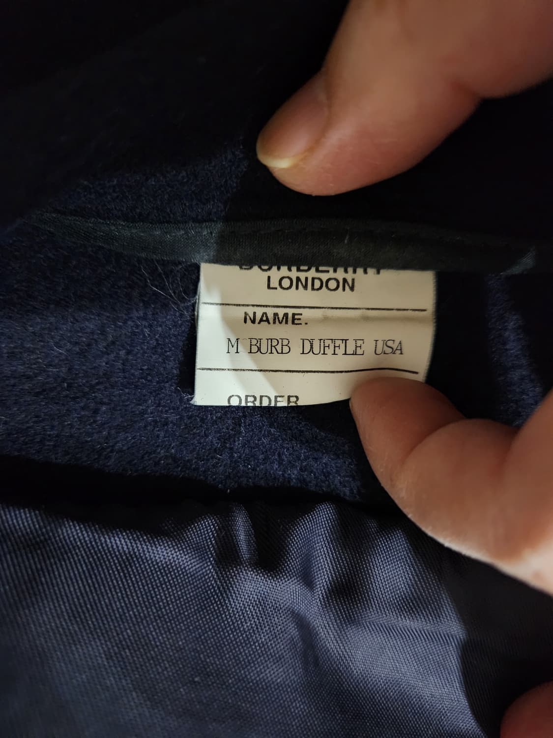 버버리런던 더플코트 울100 잉글랜드 네이비 상품이미지7