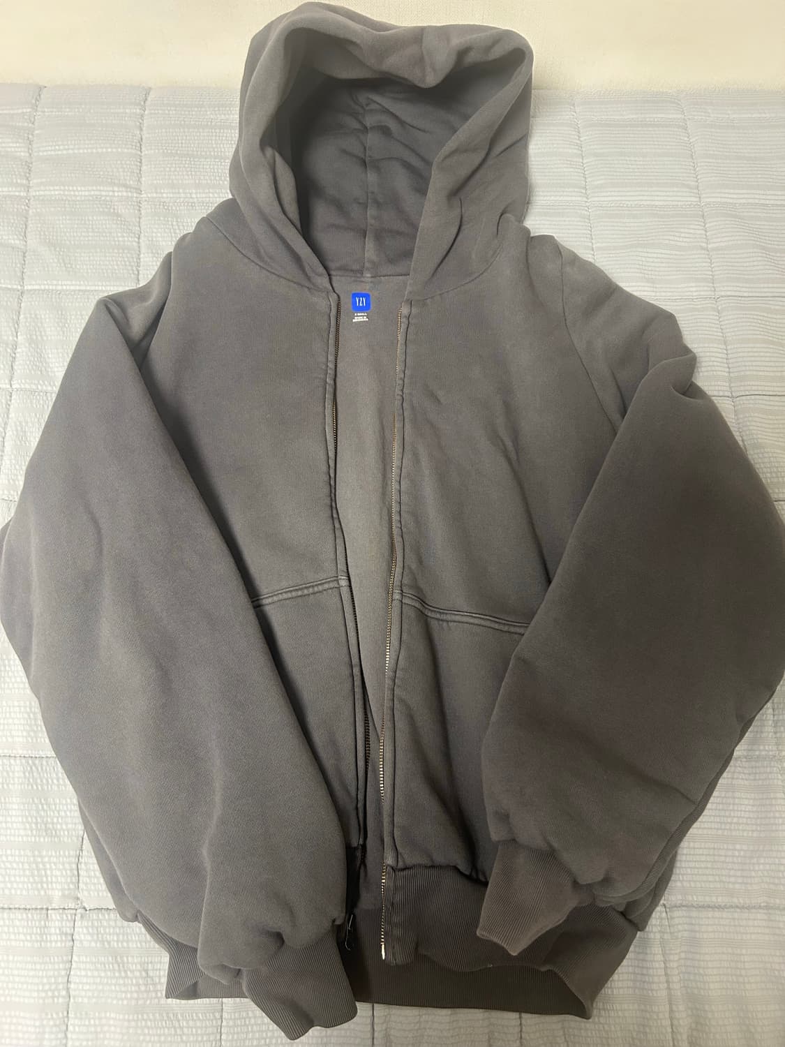 Yzy 이지갭 후드집업 다크그레이 xs 상품이미지3