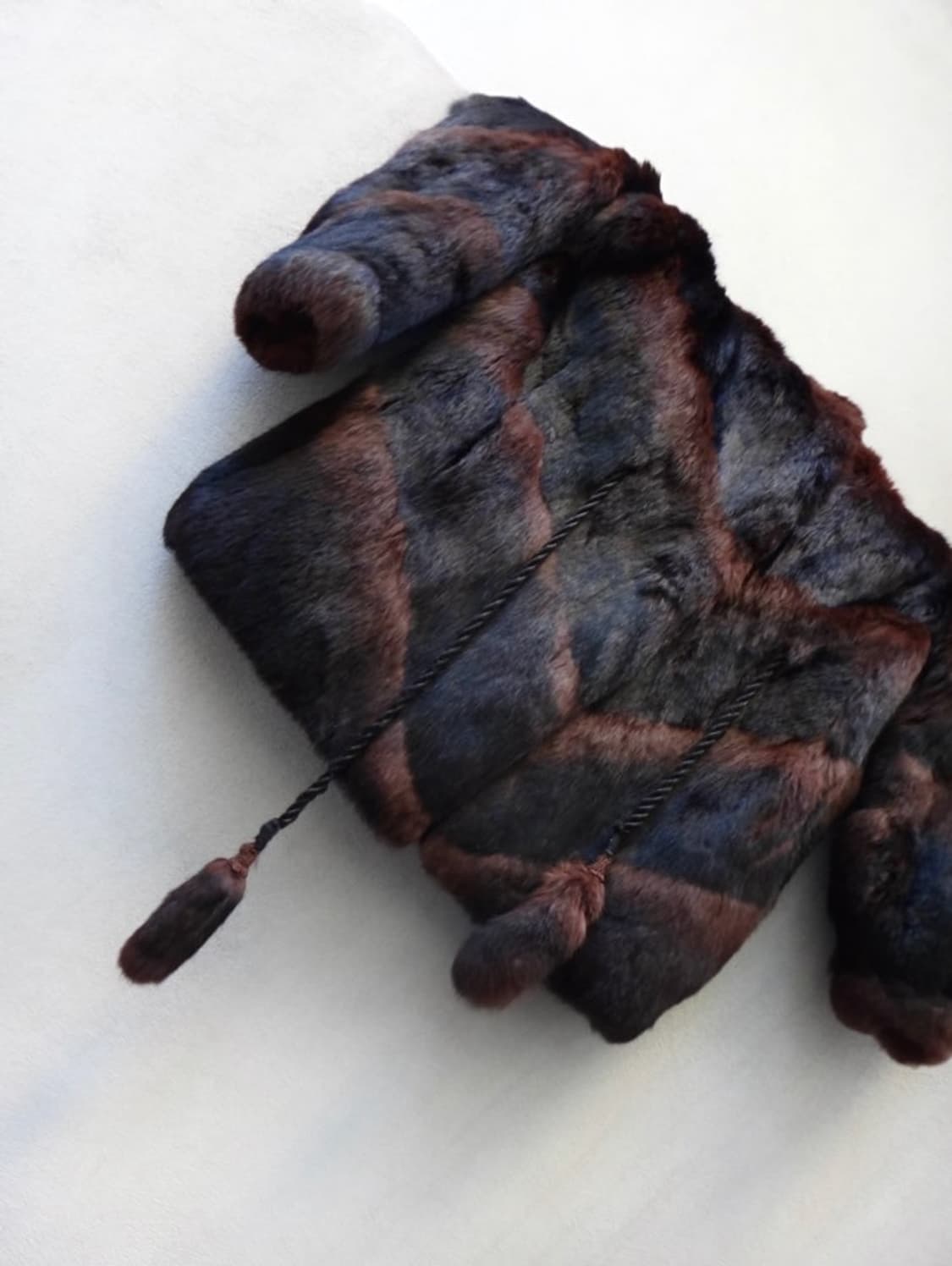 퍼 저켓, Stripe warm fur jacket  상품이미지1