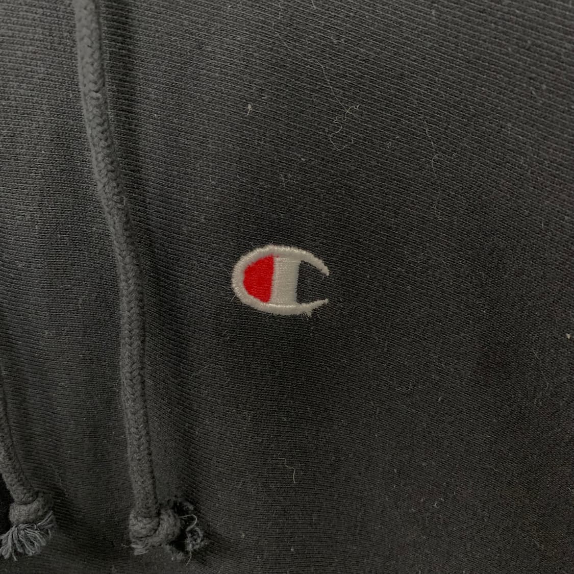 챔피온 리버스위브 블랙 후드티 상품이미지4