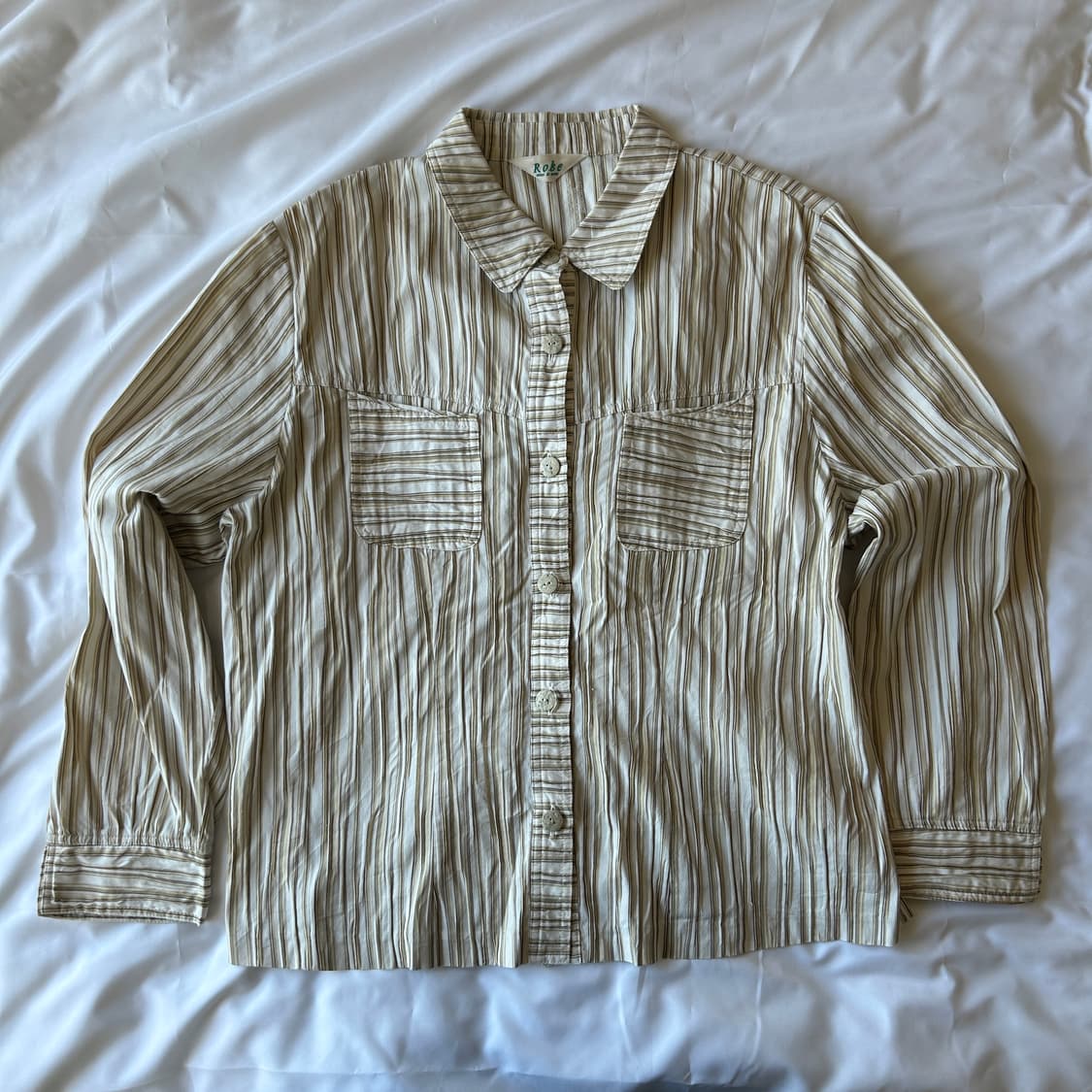 빈티지 에스닉 스트라이프 셔츠 상품이미지4