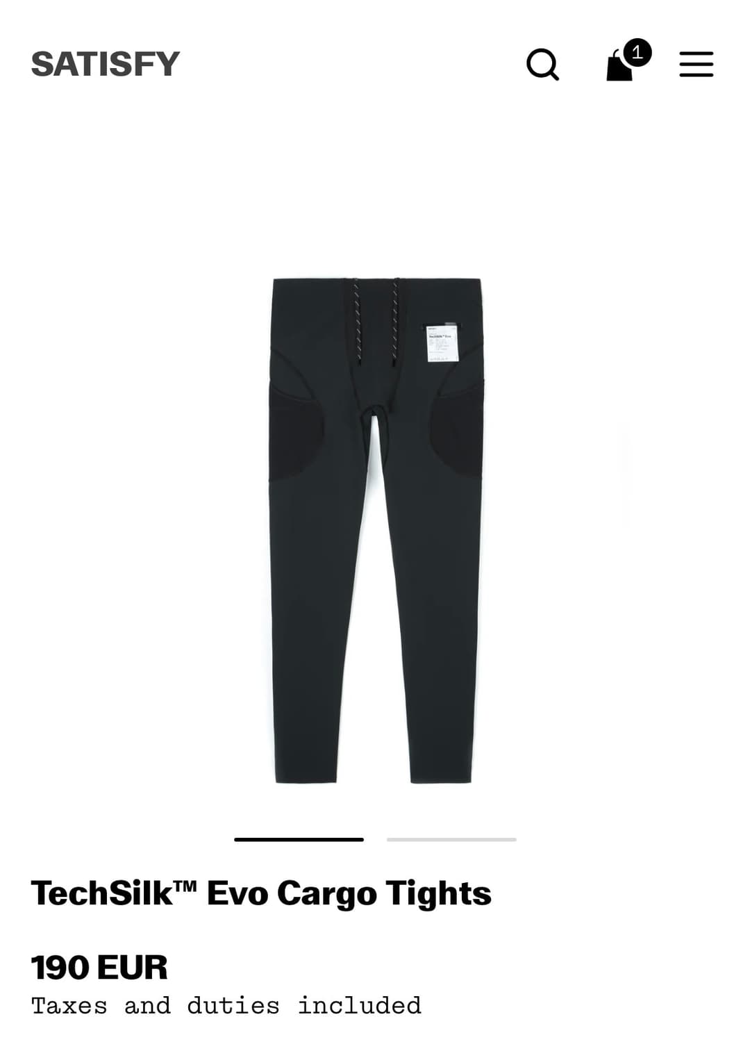 새티스파이 테크실크 에보 카고 타이즈 M 상품이미지2