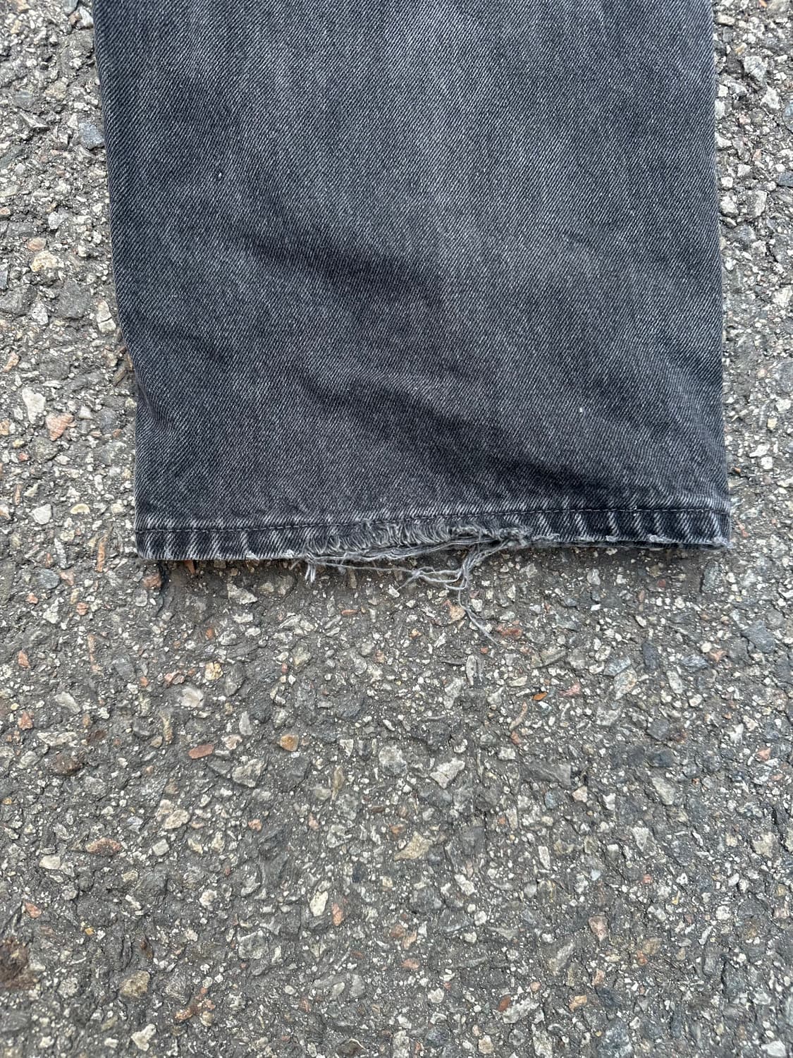 빈티지 90s 리바이스 567 블랙 데님 팬츠  상품이미지5