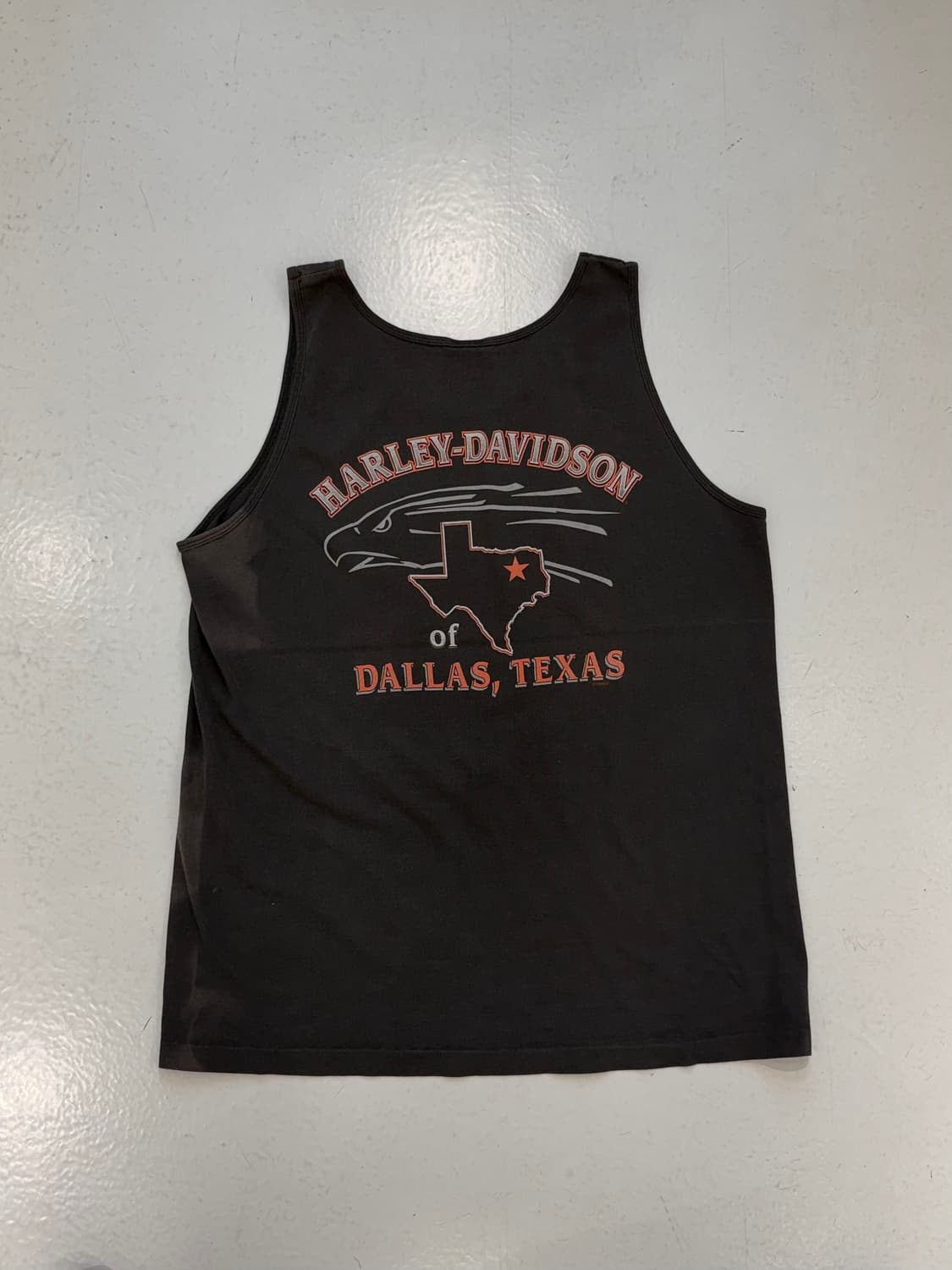 Harley Davidson 빈티지 블랙 탱크탑 상품이미지3