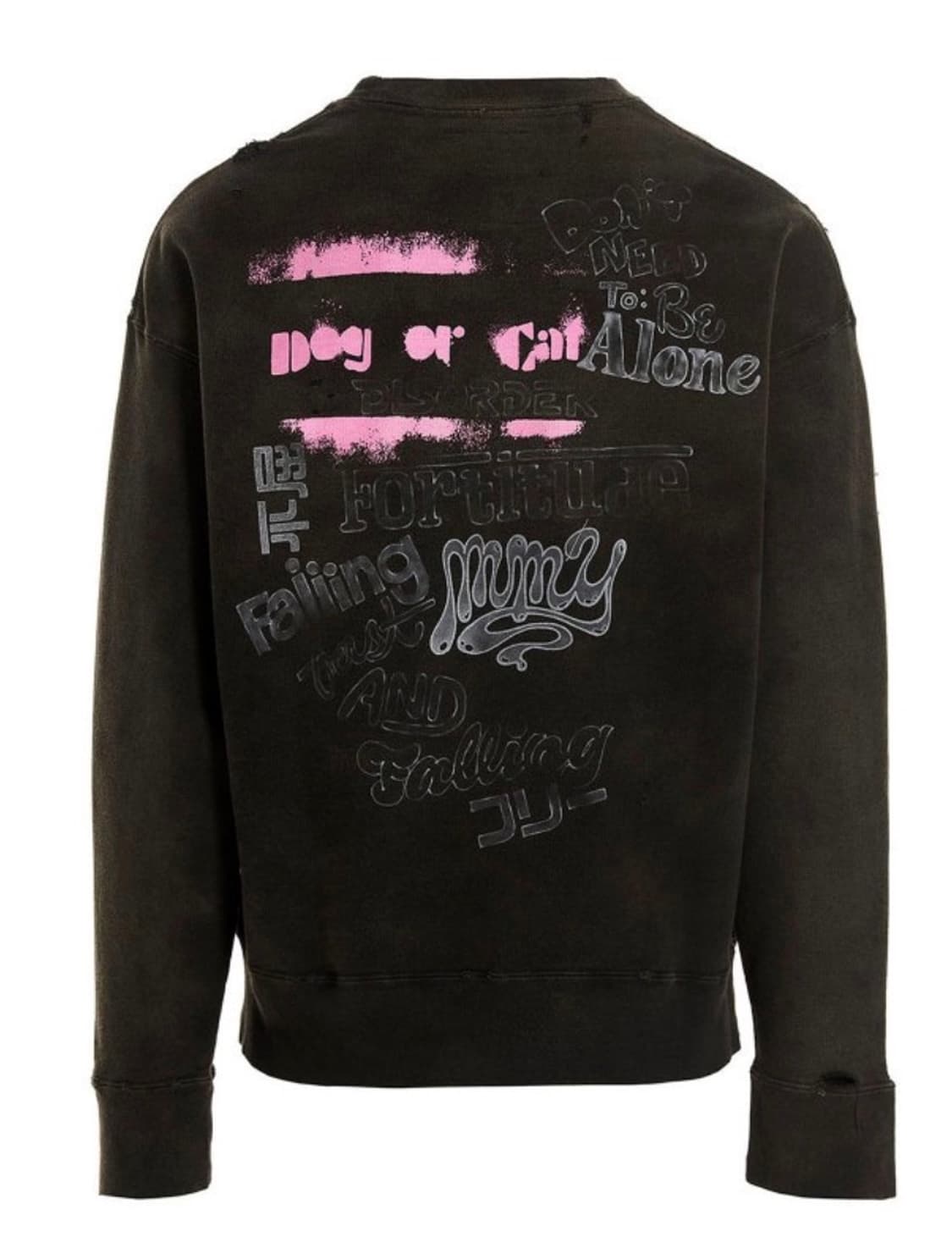 [50]미하라야스히로 그레이트풀 데드베어 프린트 디스트레스드 스웨트셔츠 상품이미지2