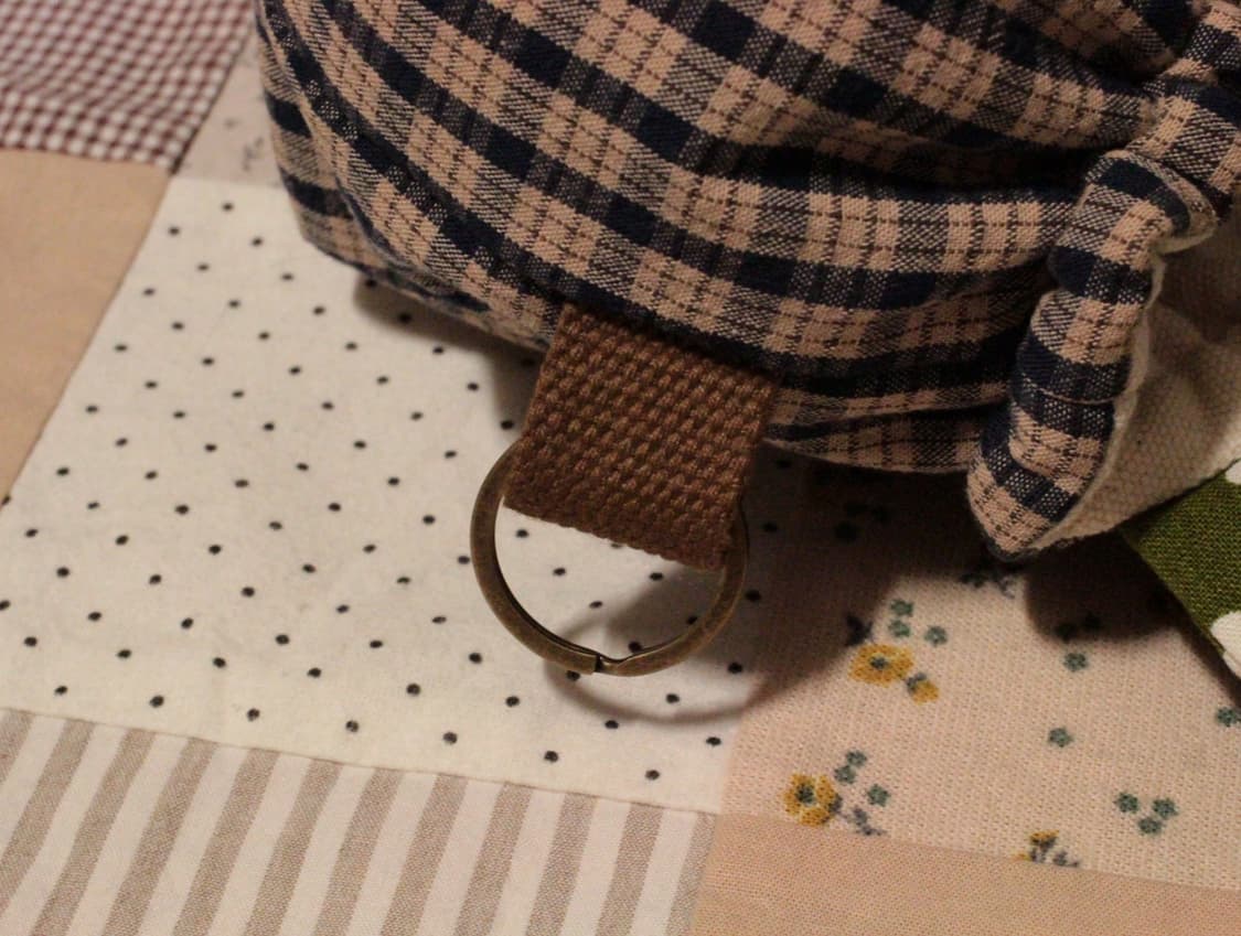 핸드메이드 키링 도트 밴딩 파우치 상품이미지5