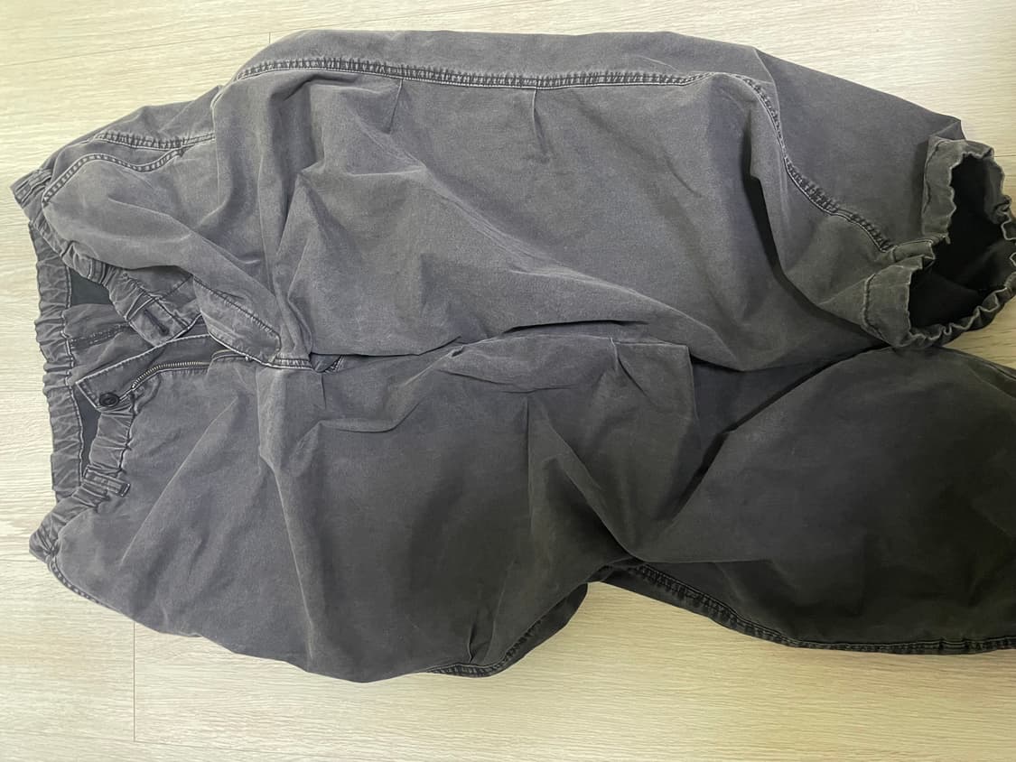 와이드파라슈트팬츠(데님) black XL 상품이미지4
