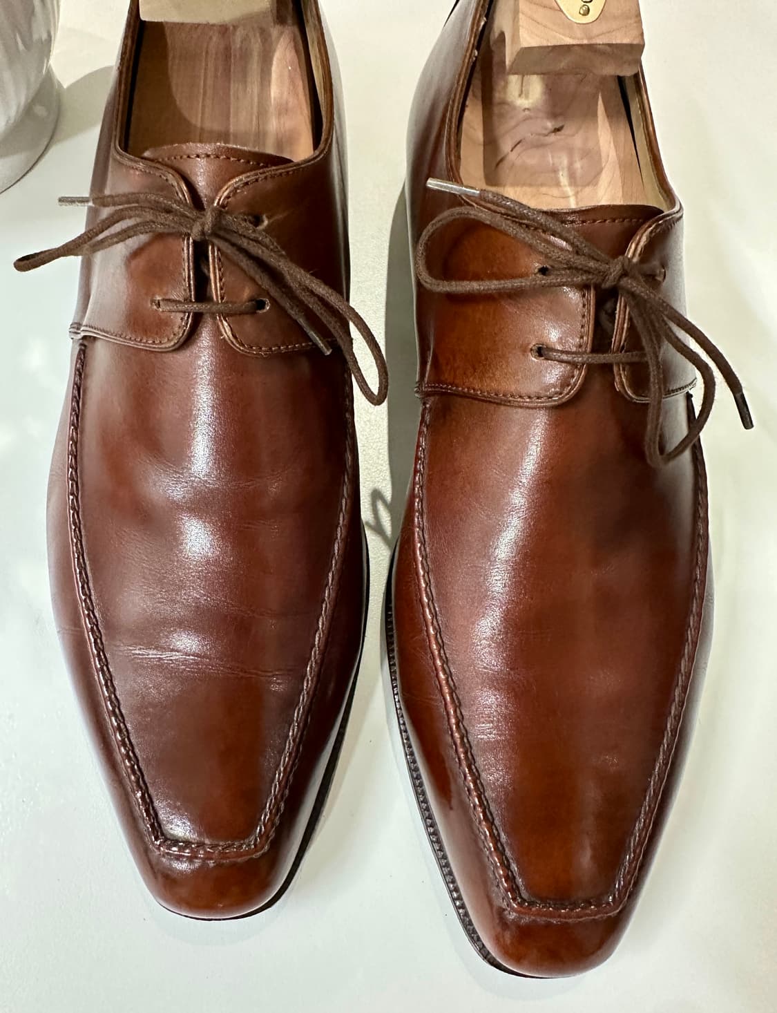 벨루티 카프스킨 브라운 레더 슈즈 8.5 구두 상품이미지4