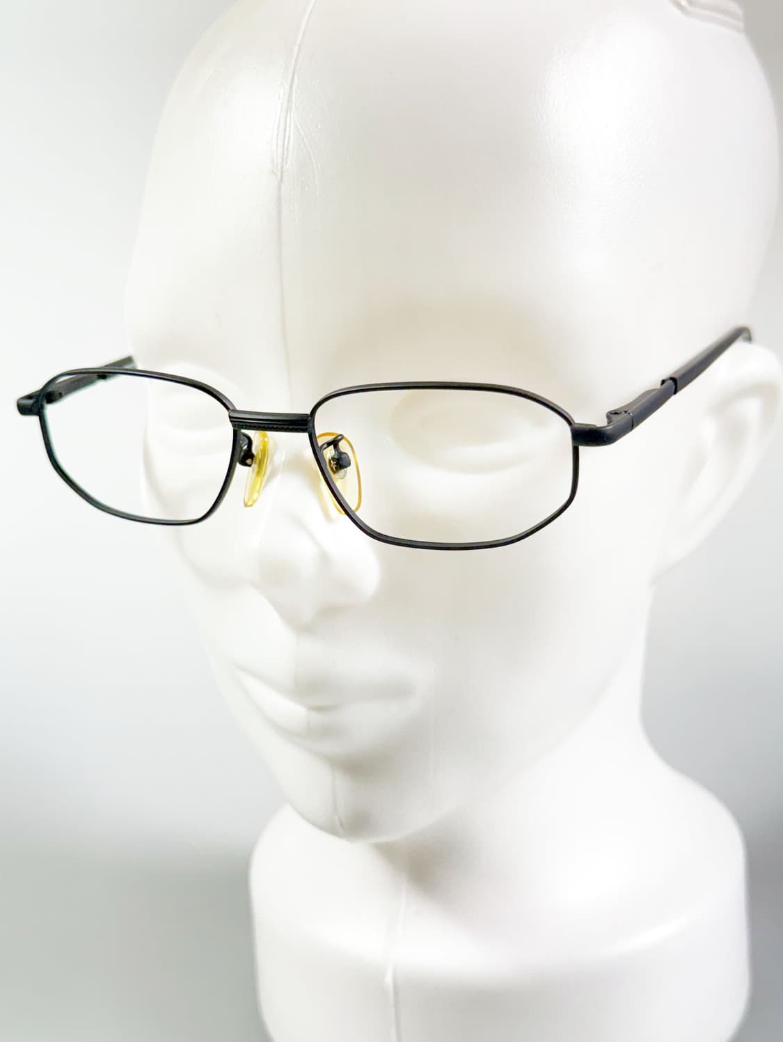 MERIDIAN 맷블랙 슬림 스퀘어 메탈 빈티지 안경 상품이미지8