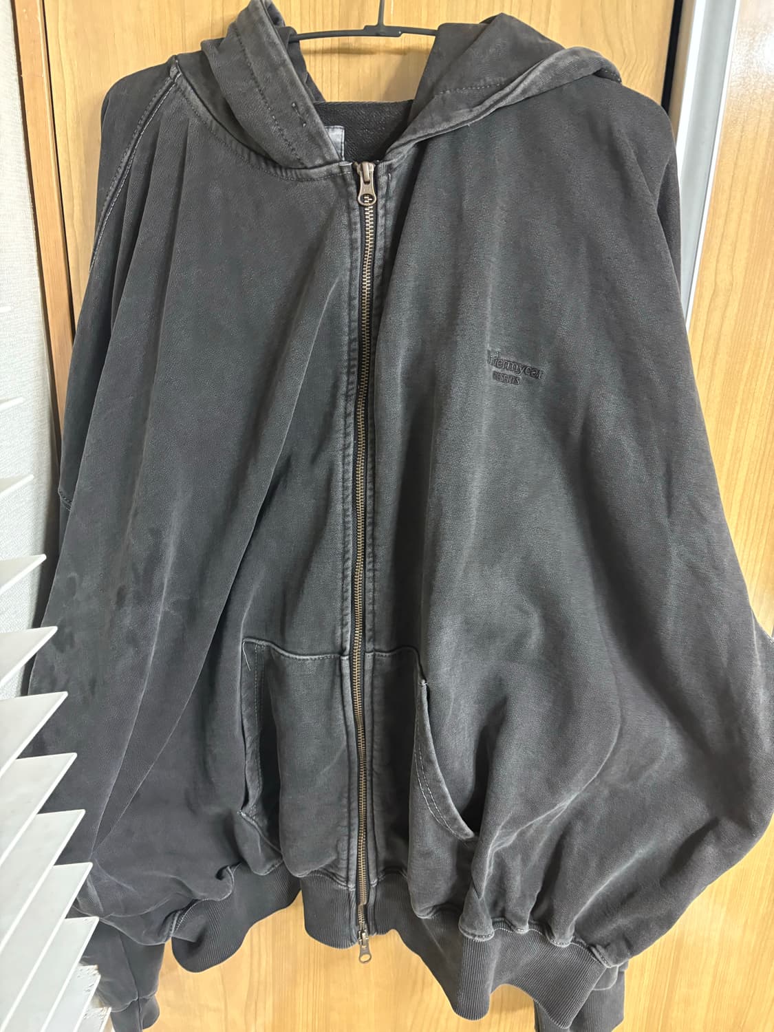 언더마이카 후드집업 차콜 2size 상품이미지1