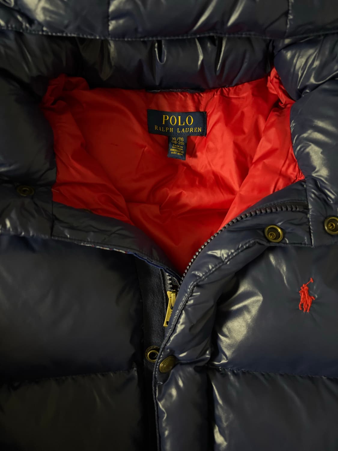 폴로 랄프로렌 유광 패딩  상품이미지4