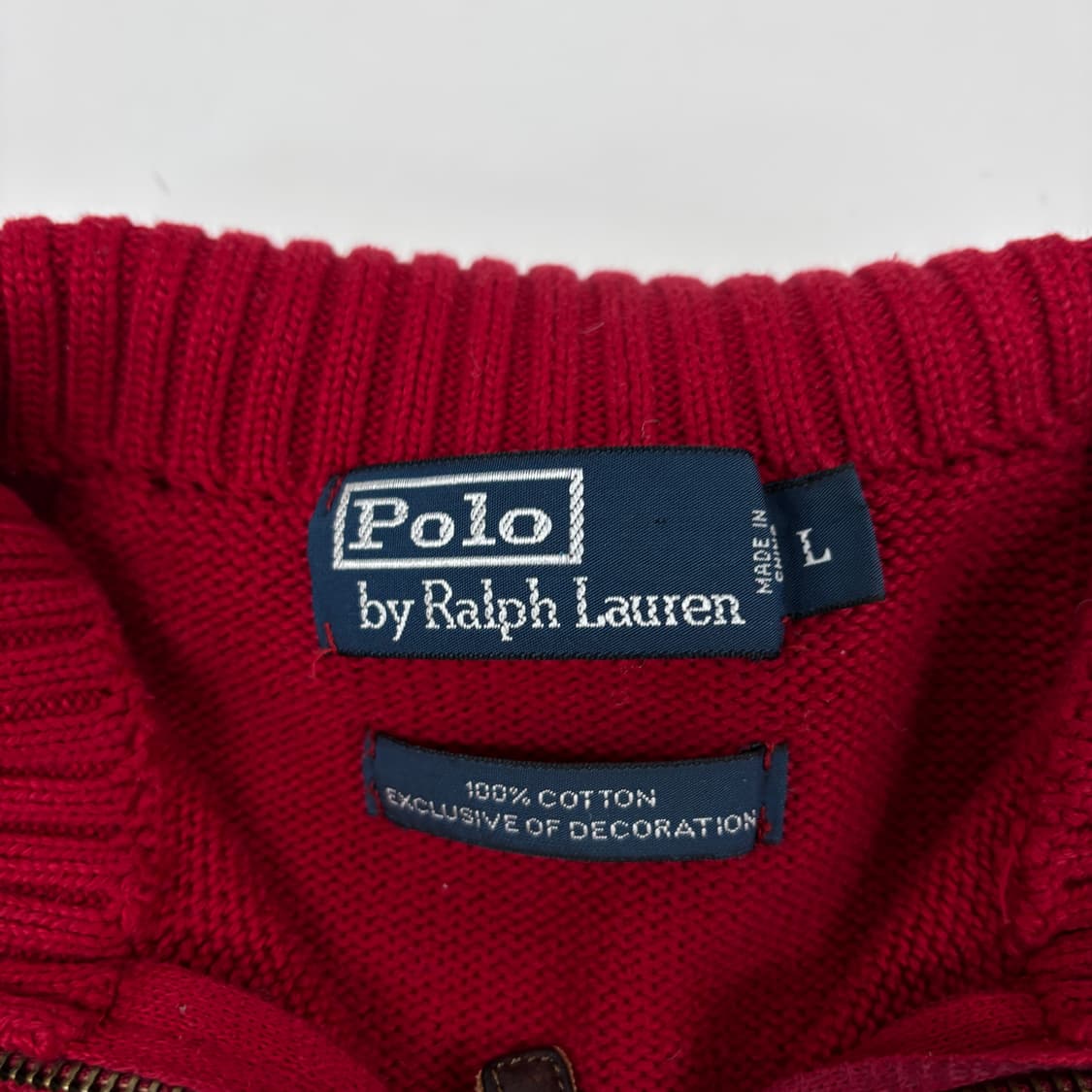 폴로 반집업 니트 상품이미지6