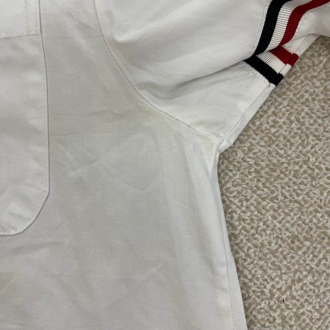 실측확인 사선완장 옥스포드 셔츠 남방 0123M 상품이미지6