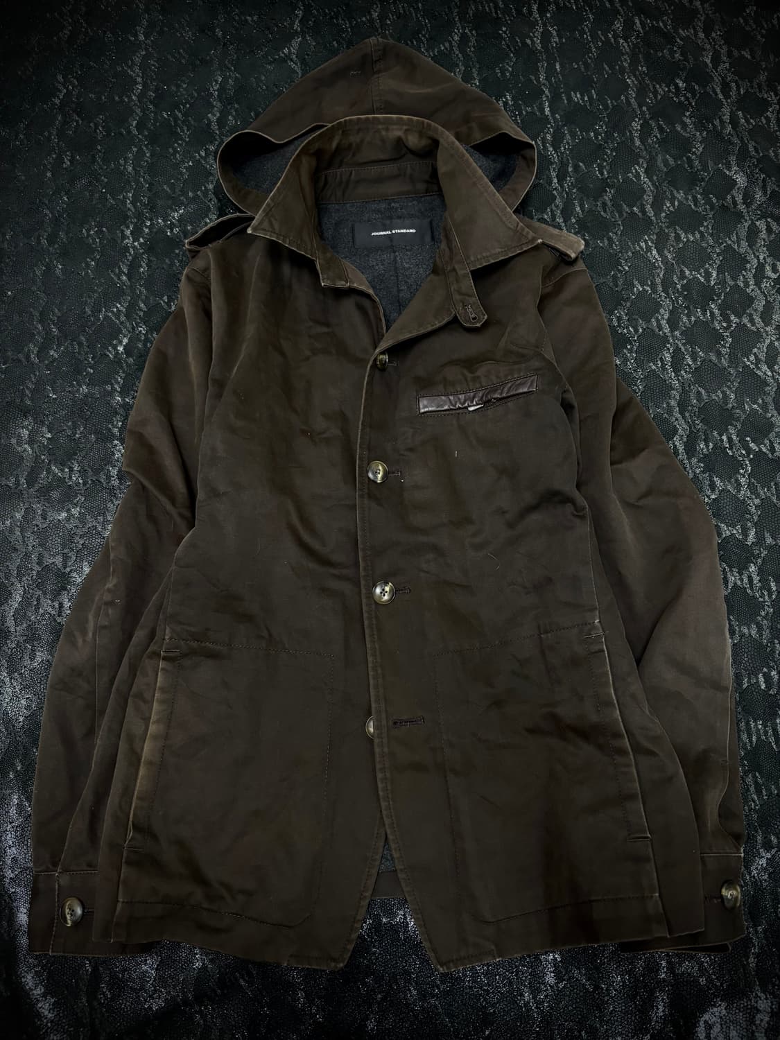 “Journal standard” Y2K Mood Brown Hoodie 상품이미지1