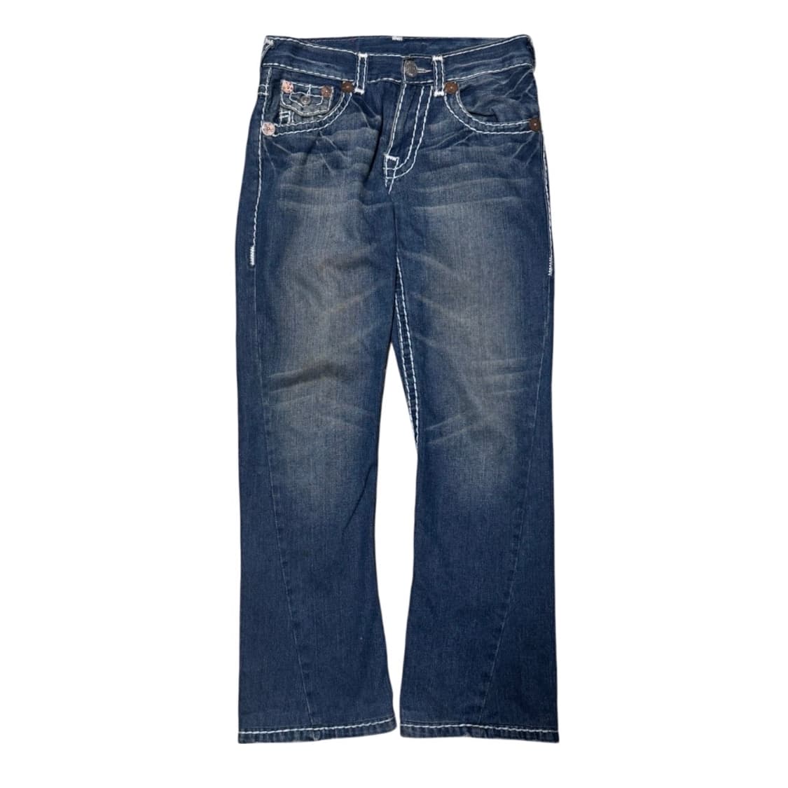 트루릴리전 조이 슈퍼티 스티치 세미 부츠컷 데님 팬츠 상품이미지3