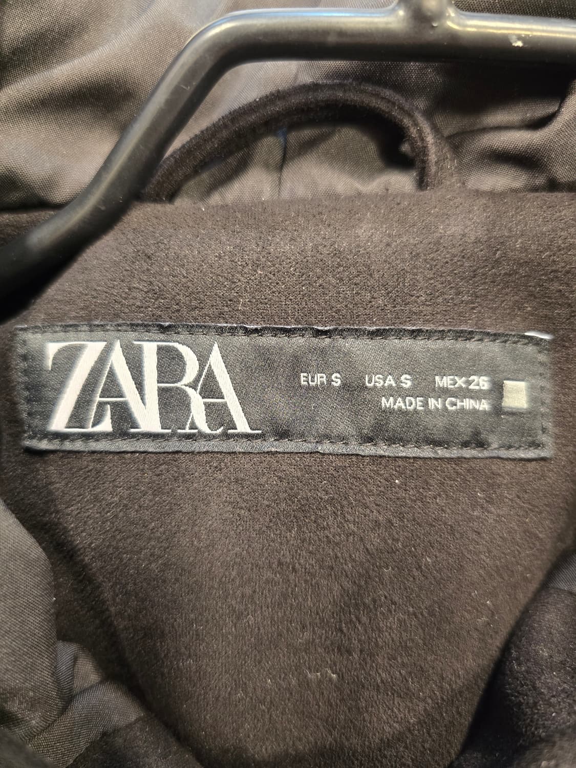 자라 블랙 크롭 후드 집업 자켓 프리사이즈 상품이미지7