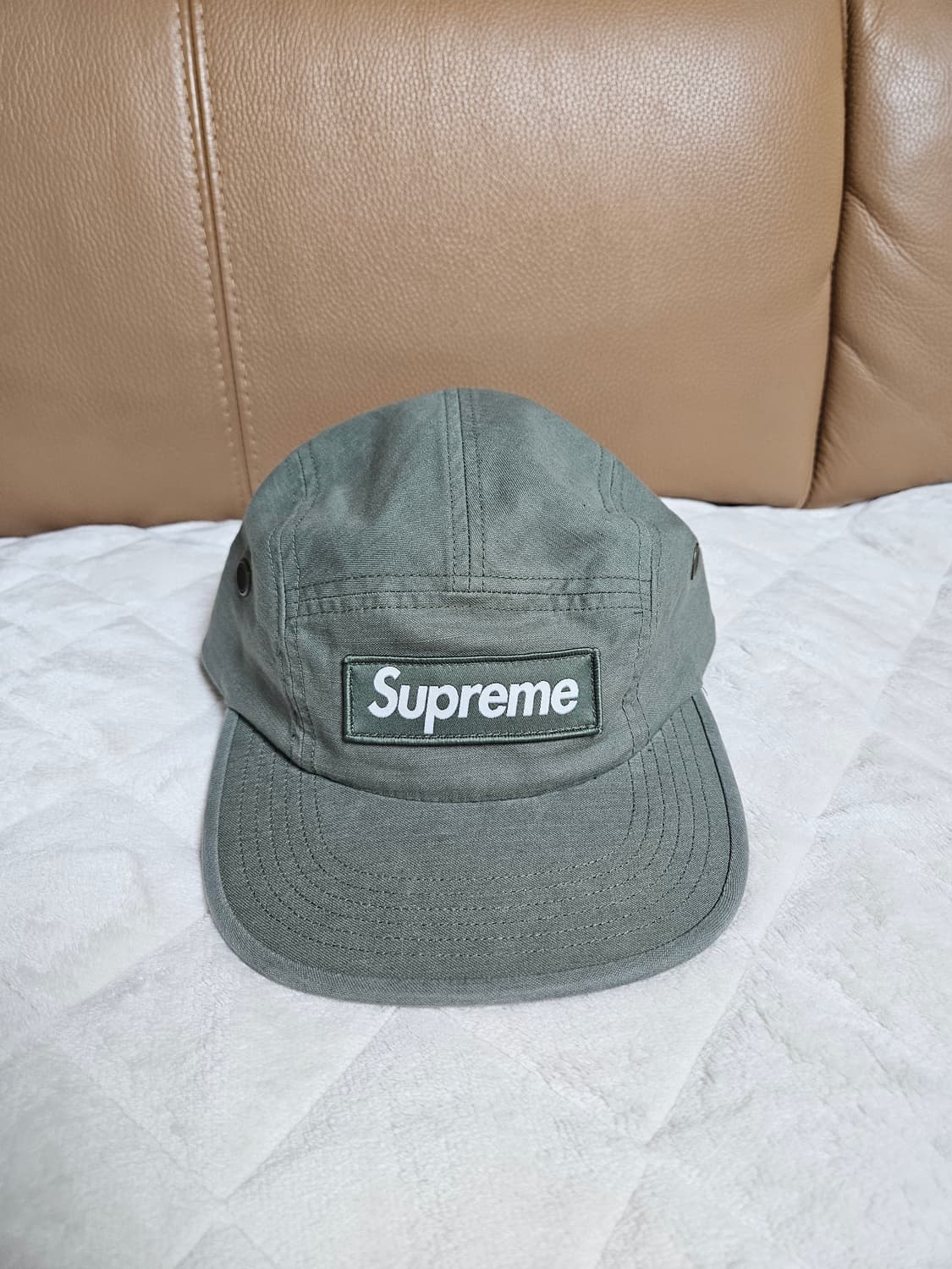 슈프림 밀리터리 캠프캡 모자 볼캡 올리브 25SS 상품이미지1